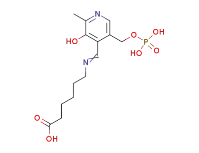6-{[1-(3-Hydroxy-2-methyl-5-phosphonooxymethyl-pyridin-4-yl)-meth-(Z)-ylidene]-amino}-hexanoic acid